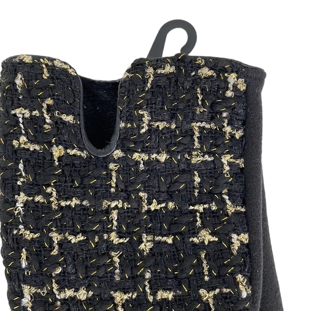 Riah Fashion Driving Gloves NWT Smartphone Touch Black Gold Small S